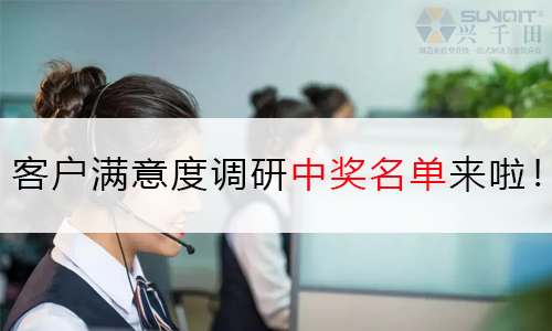 興千田問卷調(diào)查 | 中獎名單來嘍！